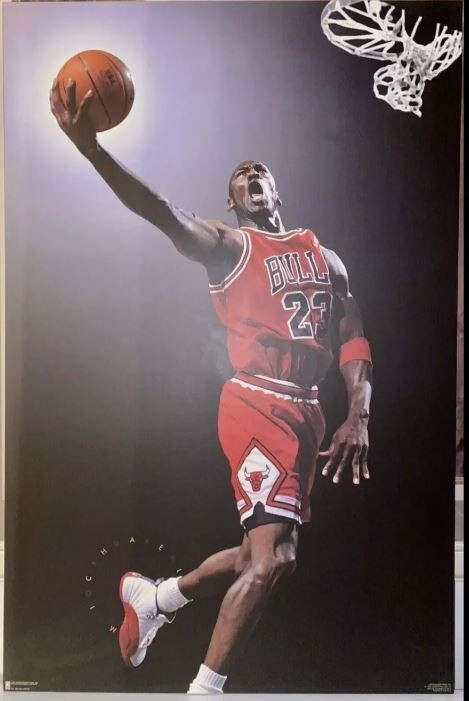 Vtg 1997 Air MICHAEL JORDAN Poster 6122 Costacos Brothers 23x35