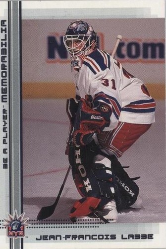 2000-01 In the Game Be A Player Memorabilia - Jean-Francois Labbe #226