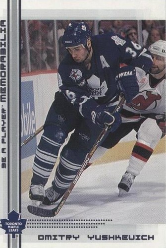 2000-01 In the Game Be A Player Memorabilia - Dmitri Yushkevich #87