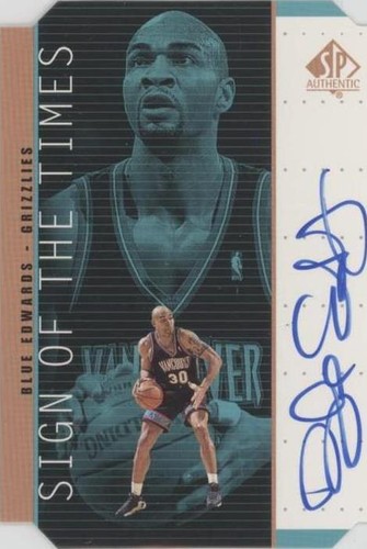 1998-99 SP Authentic - Blue Edwards #BE