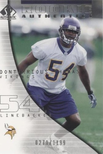 2004 SP Authentic Dontarrious Thomas #144