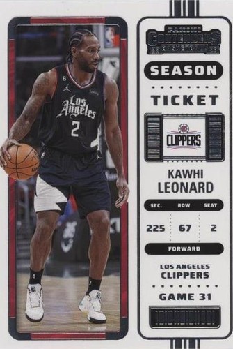 2022-23 Panini Contenders - Kawhi Leonard #27