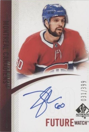 2020-21 SP Authentic - Alex Belzile #RFWA-AB