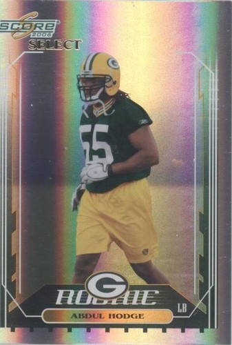 2006 Score Select Abdul Hodge #405