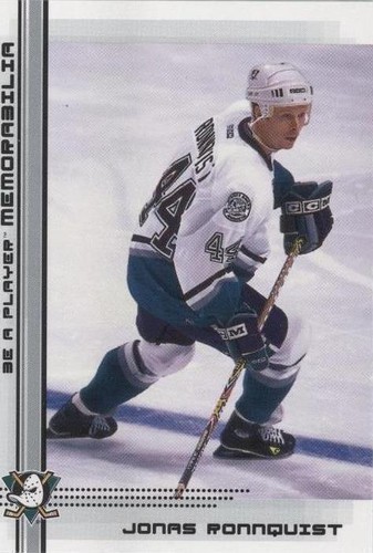 2000-01 In the Game Be A Player Memorabilia - Jonas Ronnqvist #427