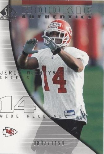 2004 SP Authentic Jeris Mcintyre #107