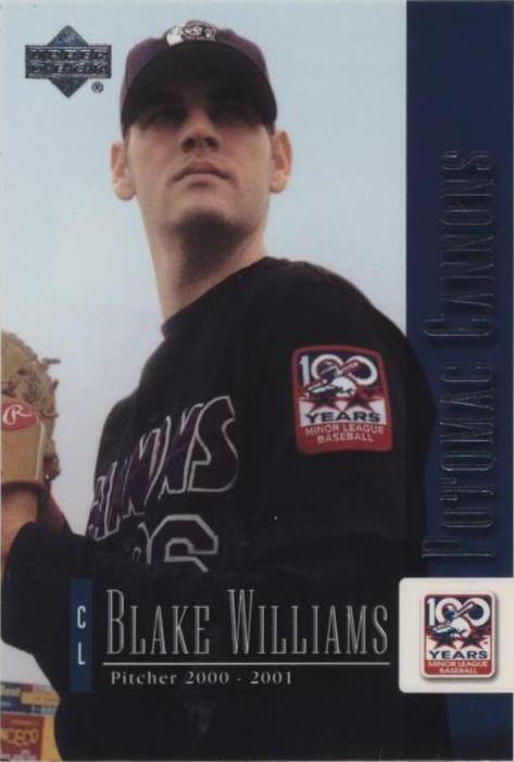 2001 Upper Deck Minor League Baseball Centennial - Blake Williams #54