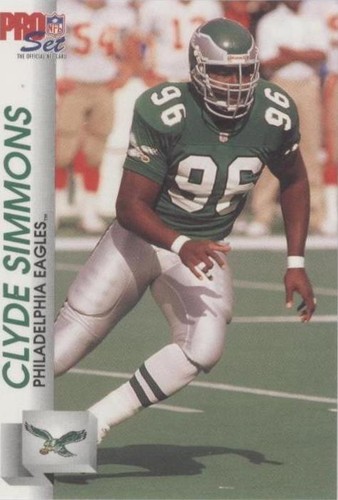 1992 Pro Set Clyde Simmons #613