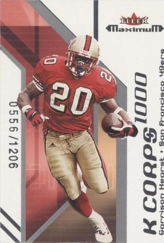 2002 Fleer Maximum Garrison Hearst #37 KC