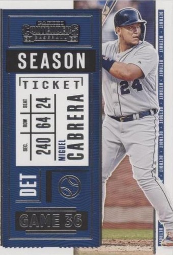 2020 Panini Contenders - Miguel Cabrera #52