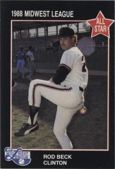 1988 Midwest League All-Star - Rod Beck #5