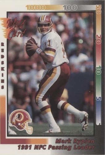 1992 Wild Card Mark Rypien #243