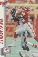 1992 Pro Set Albert Lewis #532