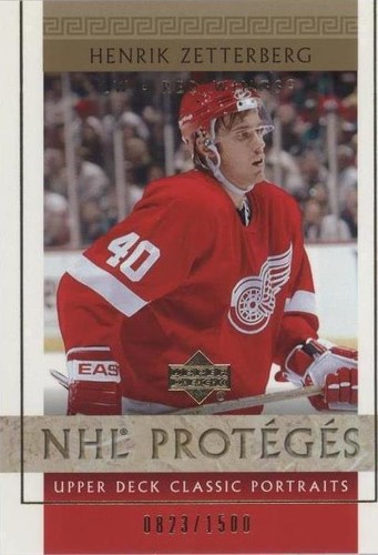 2002-03 Upper Deck Classic Portraits - Henrik Zetterberg #111
