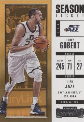 2017-18 Panini Contenders - Rudy Gobert #52