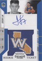 2010-11 Playoff Contenders Patches - Jeremy Lin #141