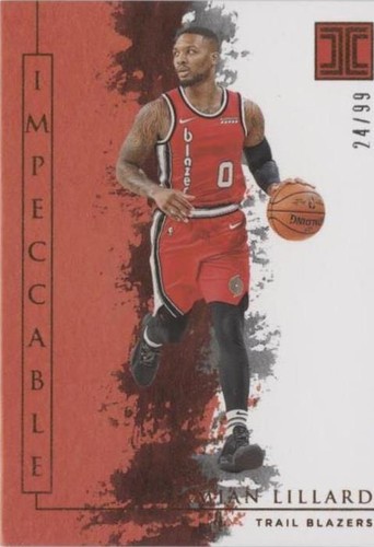2019-20 Panini Impeccable - Damian Lillard #13