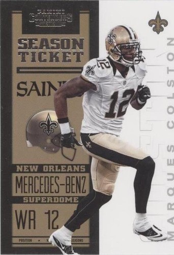 2012 Panini Contenders Marques Colston #61