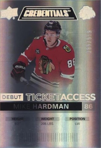 2021-22 Upper Deck Credentials - Mike Hardman #102