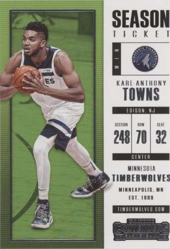 2017-18 Panini Contenders - Karl-Anthony Towns #89