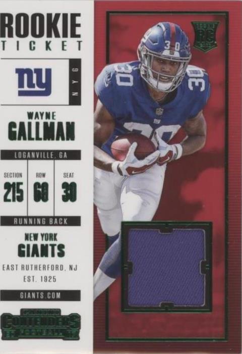 2017 Panini Contenders Wayne Gallman #SW-16