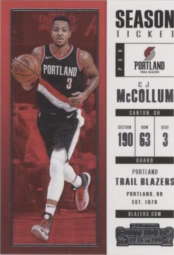 2017-18 Panini Contenders - C.J. McCollum #91