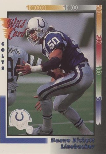 1992 Wild Card Duane Bickett #158