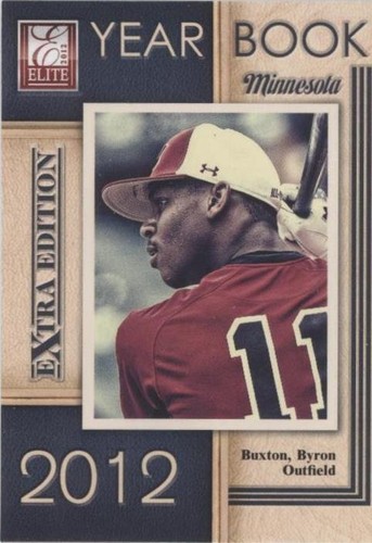 BYRON BUXTON 2012 ELITE EXTRA EDITION AUTO ROOKIE RC #208