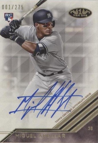 2018 Topps Tier One - Miguel Andujar #BA-MA