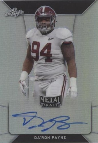 2018 Leaf Metal Draft Daron Payne #BA-DRP