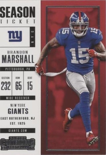 2017 Panini Contenders Brandon Marshall #82