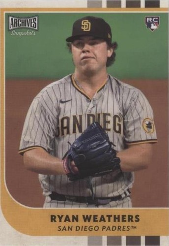 2021 Topps Archives Snapshots - Ryan Weathers #45