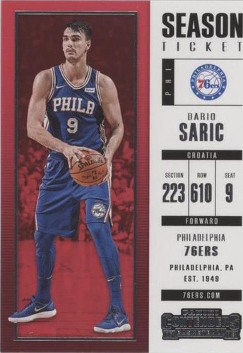2017-18 Panini Contenders - Dario Saric #69