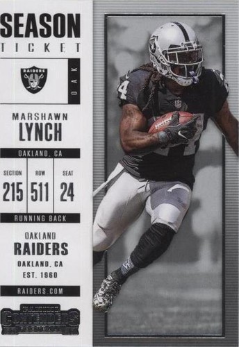 2017 Panini Contenders Marshawn Lynch #73
