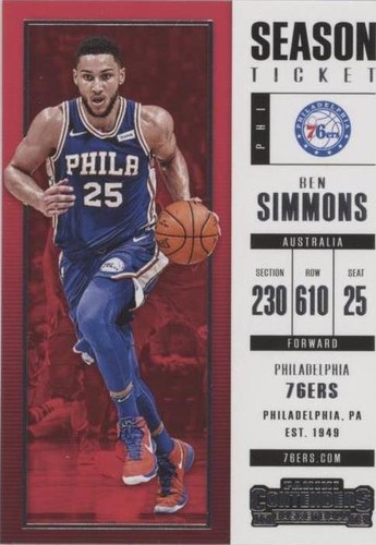 2017-18 Panini Contenders - Ben Simmons #25