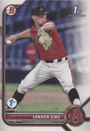 2022 Bowman Draft 1st Edition - Landon Sims #BD-72