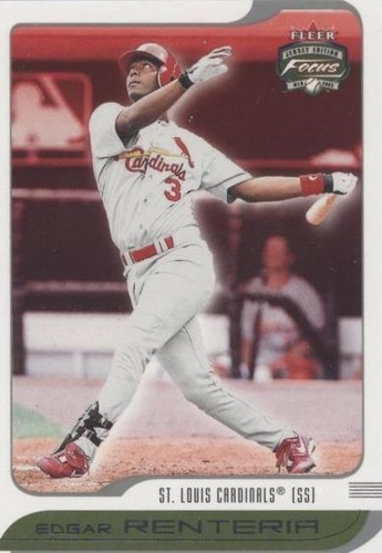 2002 Fleer Focus Jersey Edition - Edgar Renteria #81