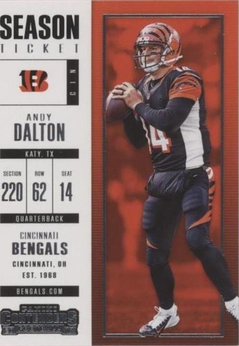 2017 Panini Contenders Andy Dalton #40