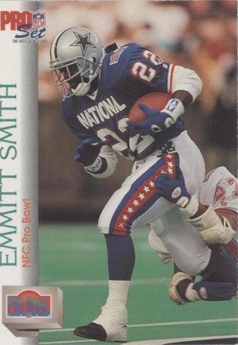 Emmitt Smith Cowboys Pro Set Projected Stats 1990-99 #ES1 1992