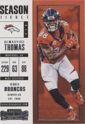 2017 Panini Contenders Demaryius Thomas #65