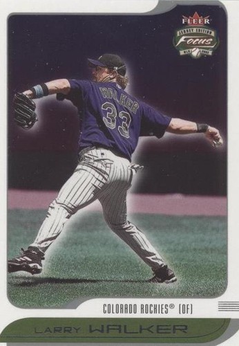2002 Fleer Focus Jersey Edition - Larry Walker #96