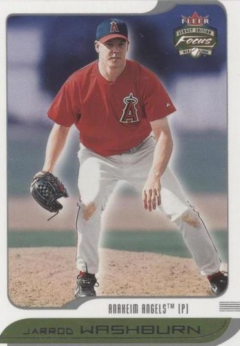 2002 Fleer Focus Jersey Edition - Jarrod Washburn #31