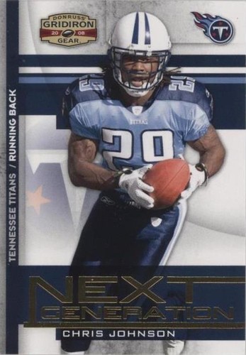 2008 Donruss Gridiron Gear Chris Johnson #NG-29