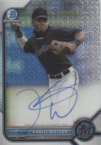 2022 Bowman - Kahlil Watson #BMA-KW