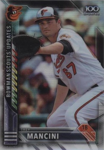 2016 Bowman Chrome - Trey Mancini #BSU-TM