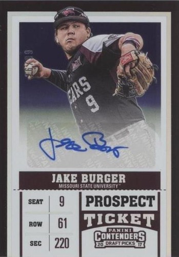 2017 Panini Contenders Draft Picks - Jake Burger #47