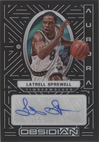 2021-22 Panini Obsidian - Latrell Sprewell #AUR-LSP
