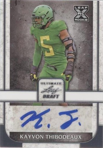 2022 Leaf Ultimate Draft Kayvon Thibodeaux #BA-KT1