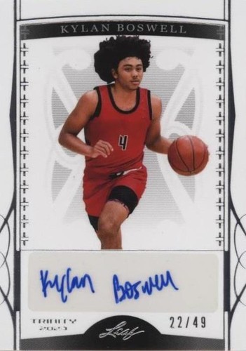 2022-23 Leaf Trinity - Kylan Boswell #BA-KB2