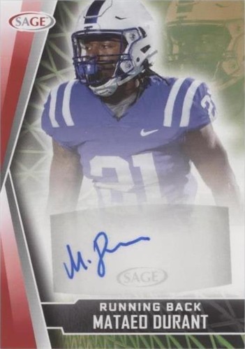 2022 SAGE Low Series Mataeo Durant #A-MD